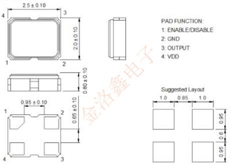 7Z26020001臺灣晶技車載振蕩器新品發布及系列原廠編碼分享